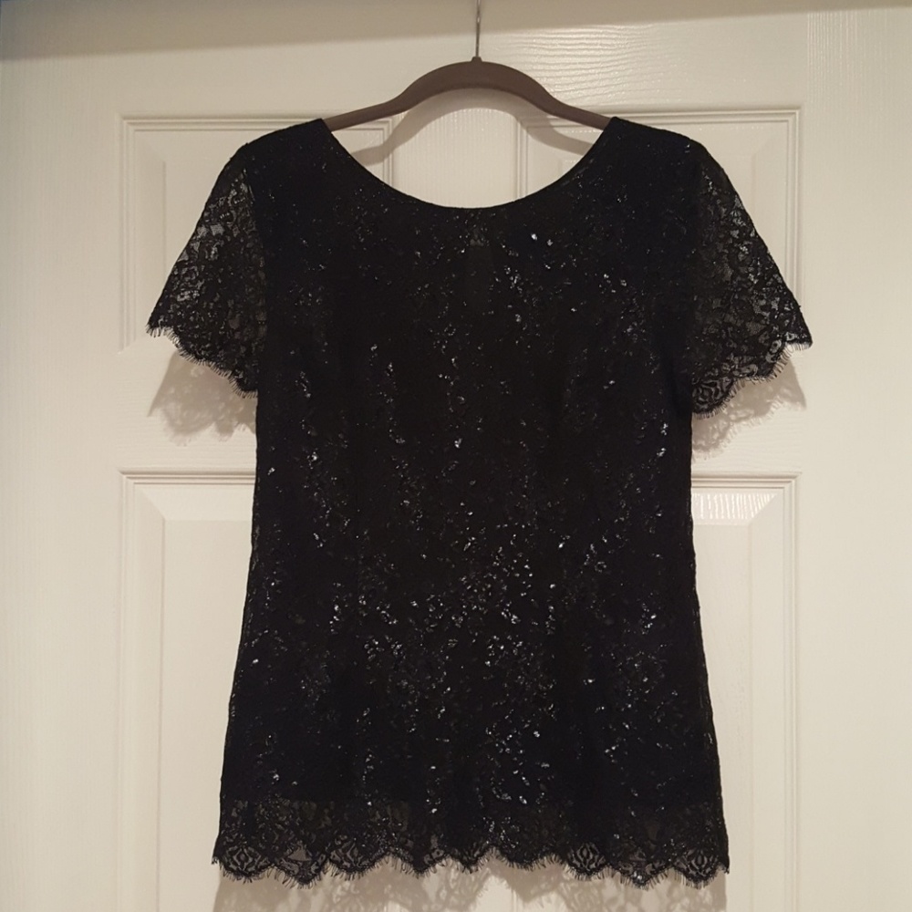 Black lace shirt